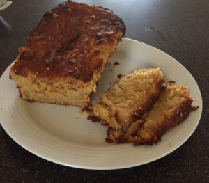 parsnip and lime cake- served